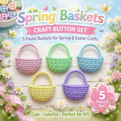 cute pastel baskets for card making crafts