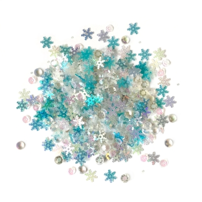Sparkly Snowflake Button – Style Maker Fabrics