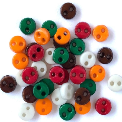 Micro Mini Buttons 1/8in - Black - 787117515442