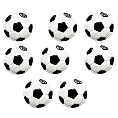 soccer-ball-craft-button-set-black-white-sports-buttons.jpg Black and white Soccer Ball Craft Buttons with shank loop backs for sewing, scrapbooking, sports-themed crafts, and DIY projects