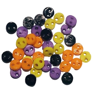 500pcs/lot 6mm 2 holes Round Resin Mini Tiny Buttons Sewing