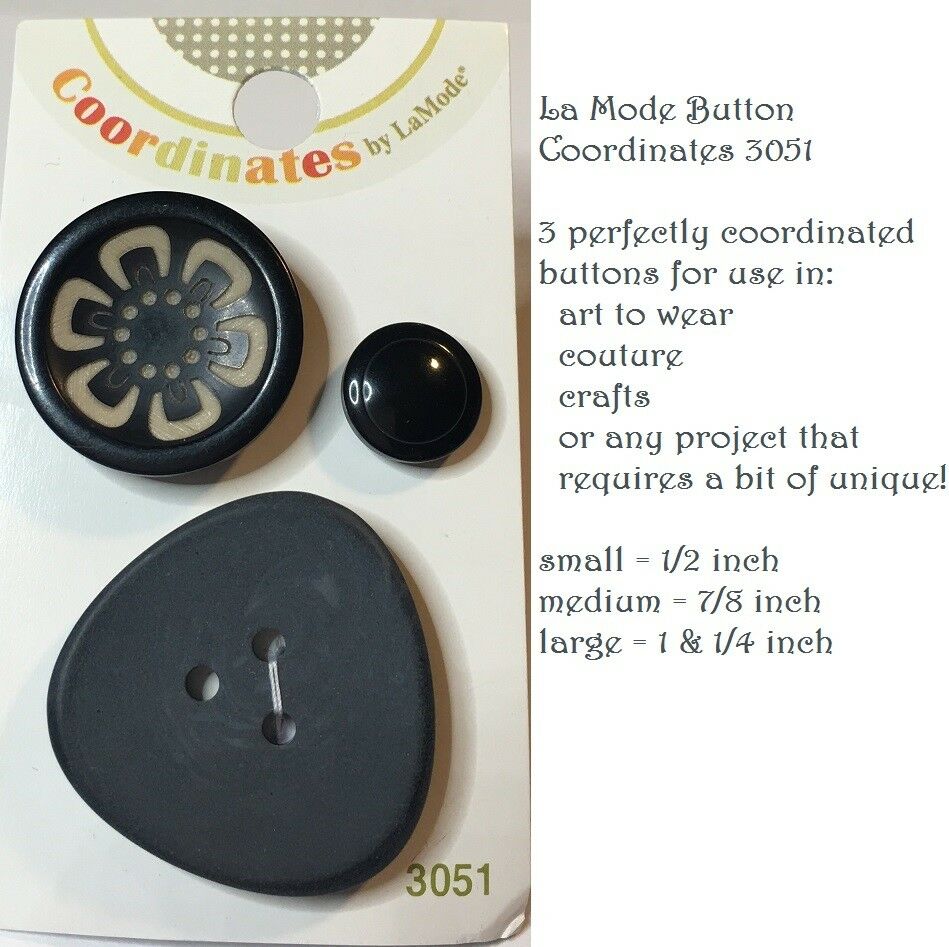 Black Sewing Buttons for sale