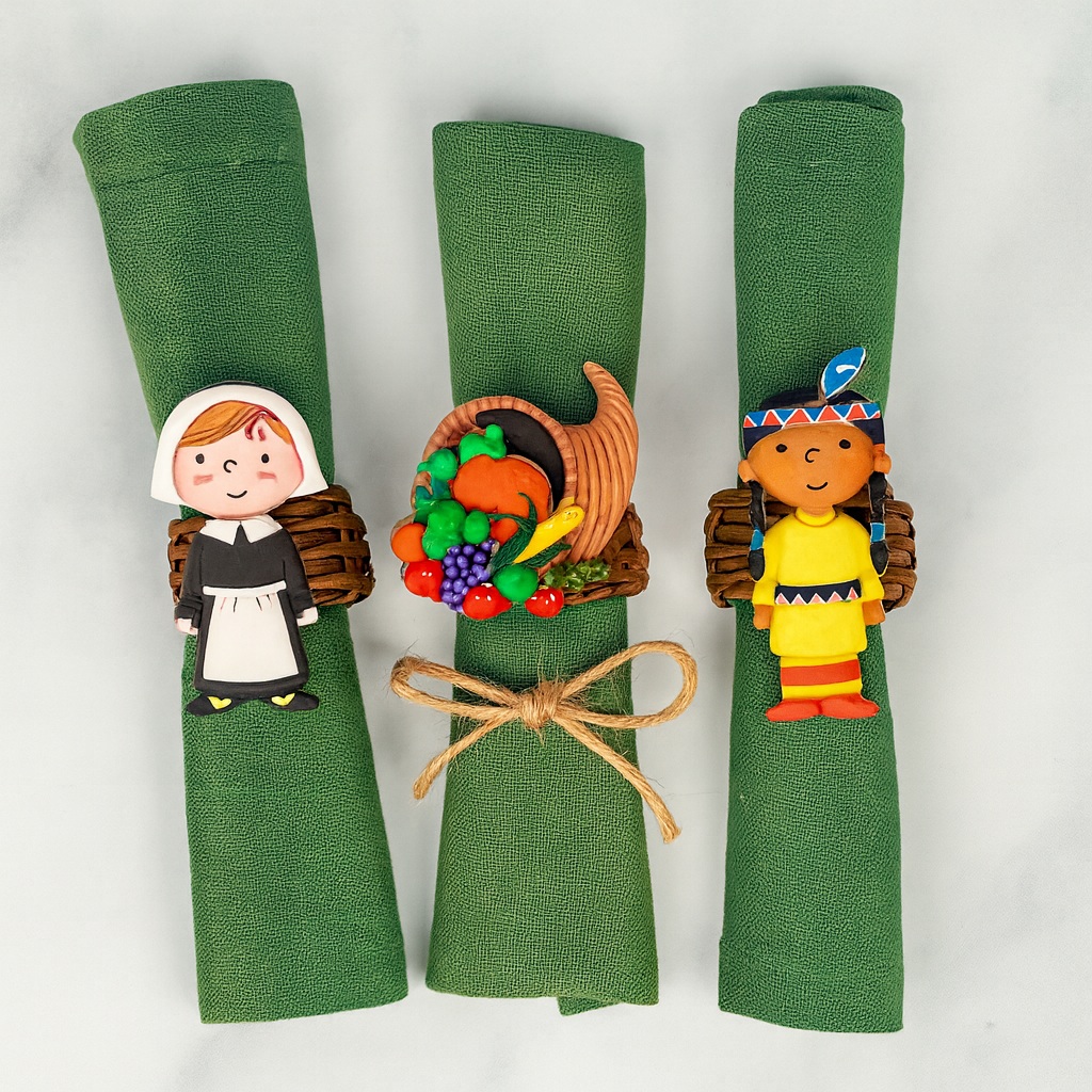 napkin craft Thanksgiving Craft Embellishment Set - Image 3