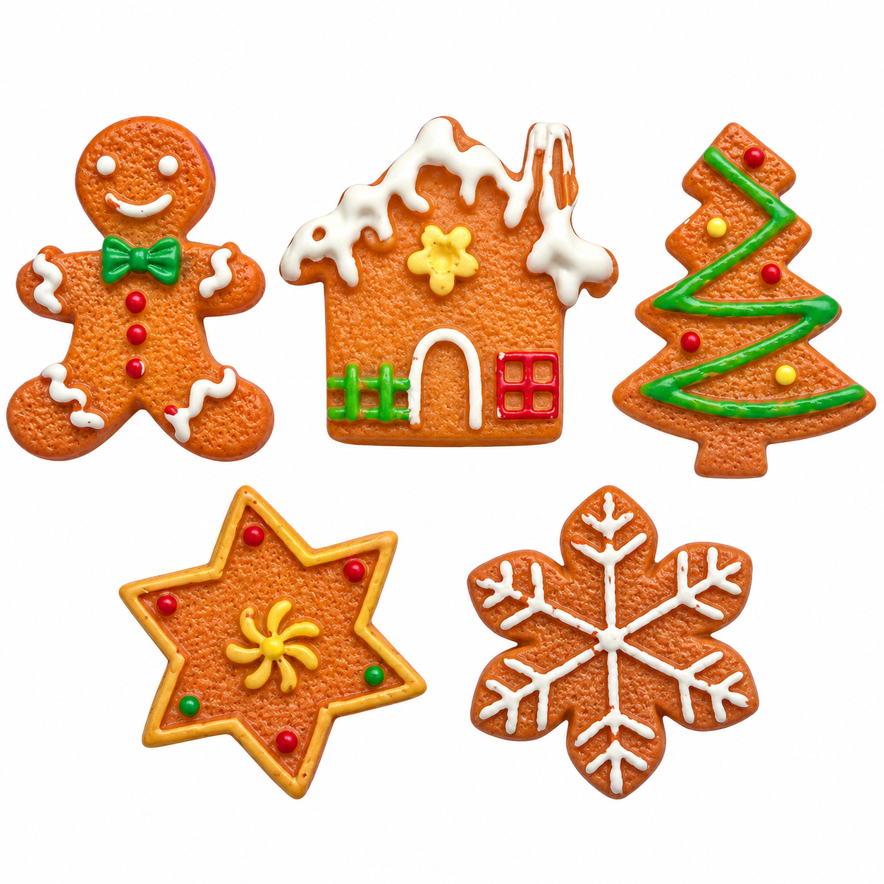 Cookies For Santa Gingerbread Craft Embellishment Set Cookies For Santa gingerbread craft embellishments with gingerbread man, house, tree, star and snowflake