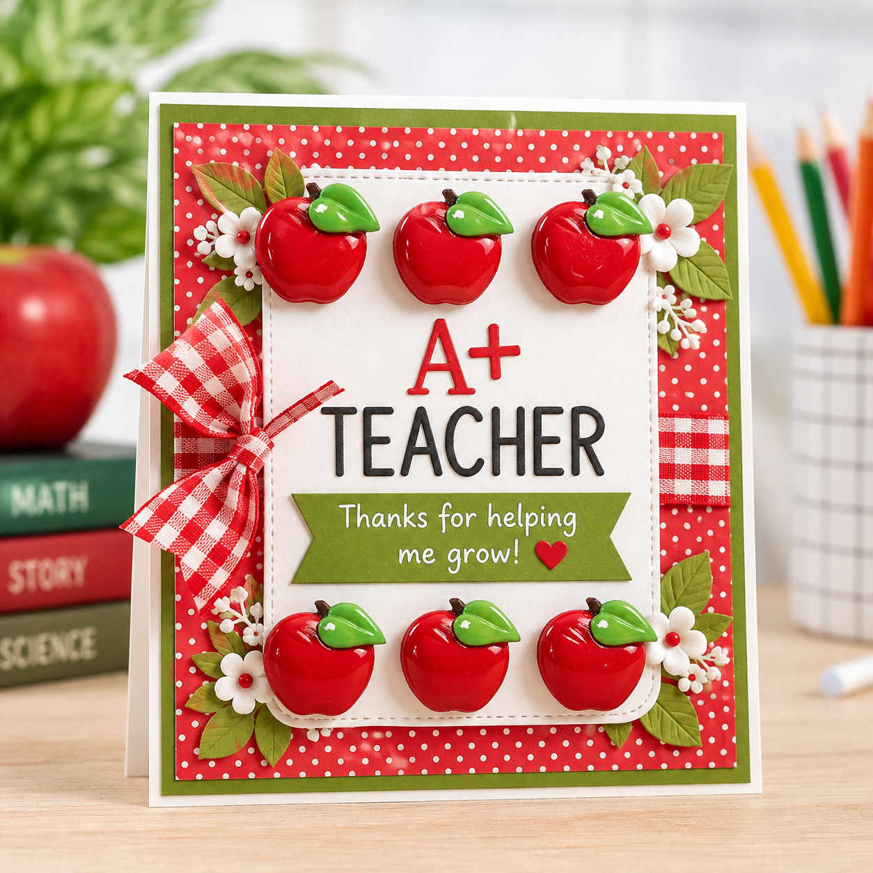 big-red-apple-buttons-teacher-appreciation-card.jpg Big Red Apple Craft Button Set - Image 3