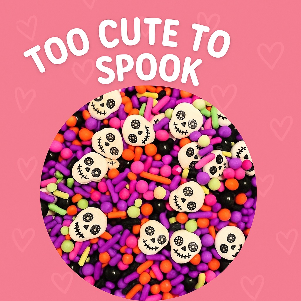 too cute to spook Too Cute To Spook Shaker Craft Sprinkles – Halloween Skull & Colorful Embellishments - Image 4