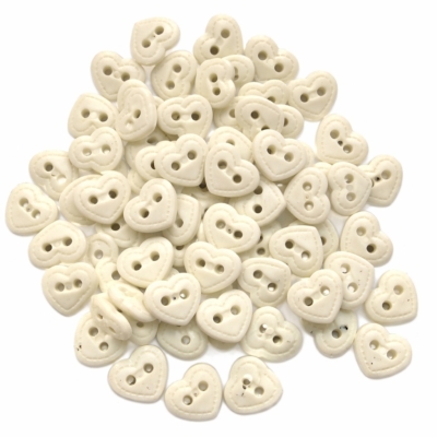 heirloom ecru quilt heart sewing buttons