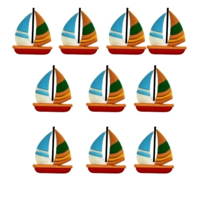 Sailboat Embellishments - 10 pieces