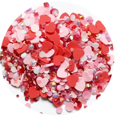 Valentine Heart Shaker Sprinkles Mix