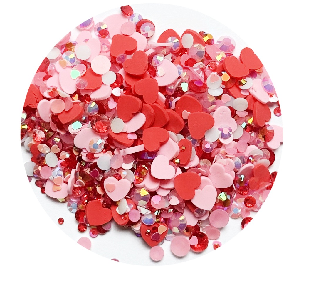 valentine hearts sprinkle mix Valentine Heart Shaker Sprinkles Mix