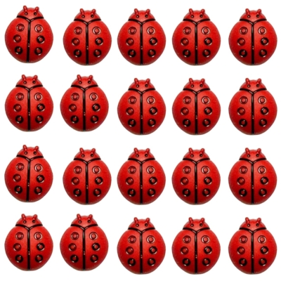 Ladybug Buttons -20 per package