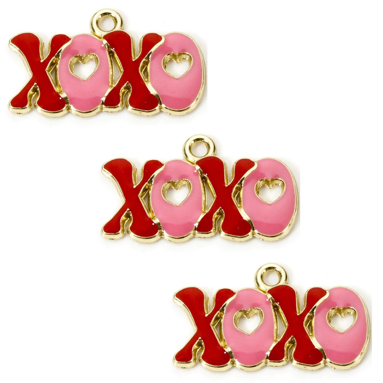 xoxo word charm XOXO Word Charm – romantic embellishment for jewelry, scrapbooking, and crafts