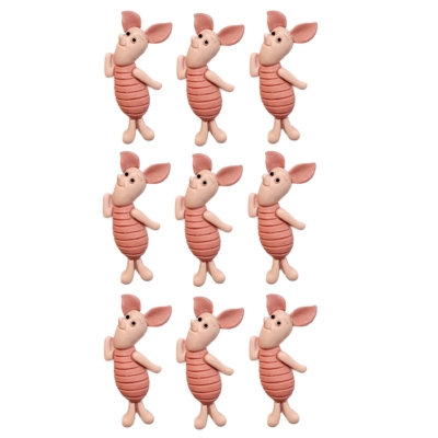piglet Piglet Inspired Craft Embellishment - 9 pieces