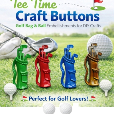 Sports Theme Craft Buttons Bulk