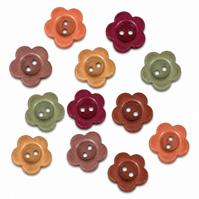 8mm micro mini flower buttons for sewing quilting and doll clothes